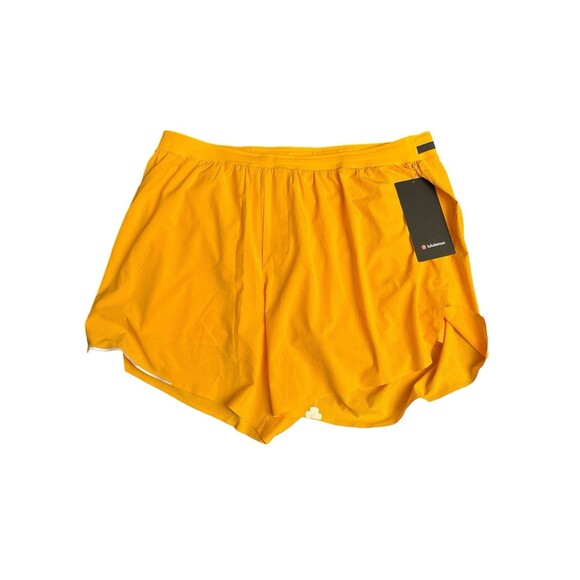 Lululemon Men’s Fast Free Lined Short 6" Lined MGDM Mango Yellow Sz XXL New - Picture 1 of 4